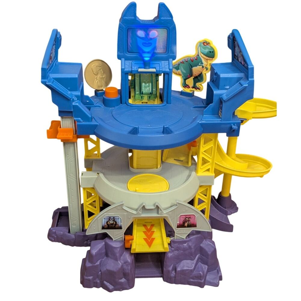 Fisher-Price DC Batwheels Launch & Race Batcave *Working*
